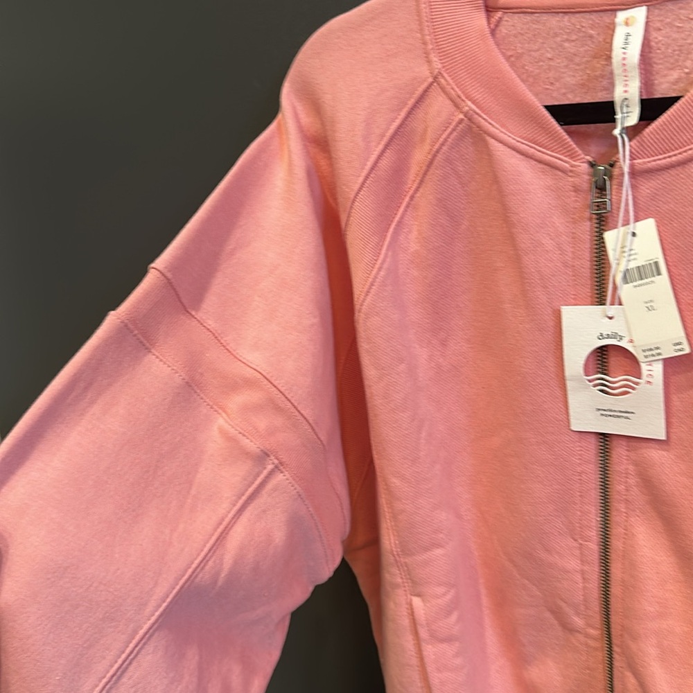 DAILY PRACTICE BY ANTHROPOLOGIE FLEECE JACKET | XL | NWT - Picture 6 of 7